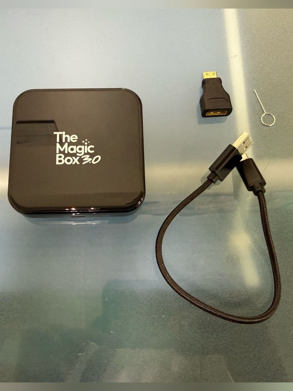 The Magic Box 3.0 Brand Wireless Streaming CarPlay Android Auto Device Used